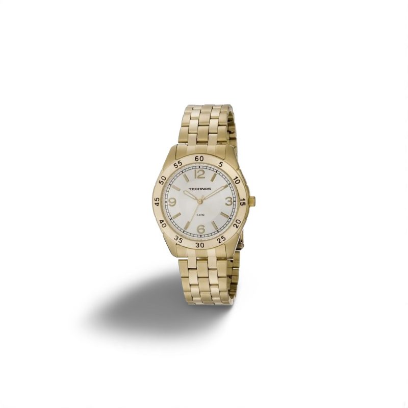 Relógio Technos Masculino 2035AAH/4K – Dourado Clássico