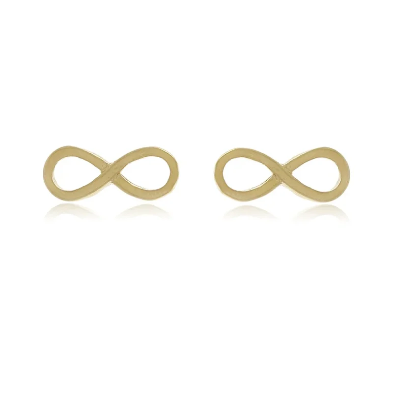 Brinco Infinito Folheado A Ouro 18k – Elegância Atemporal
